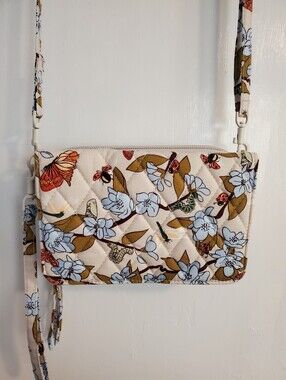 Vera Bradley Quilted Floral Crossbody Bag Wallet